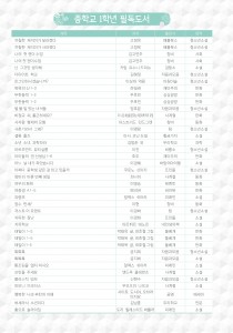 중학교 필독도서 (5p)